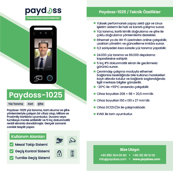paydoss-TT1025-cihazi