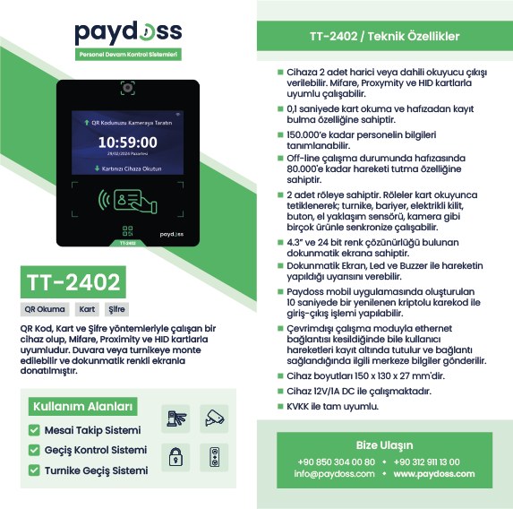 paydoss-TT2402-cihazi
