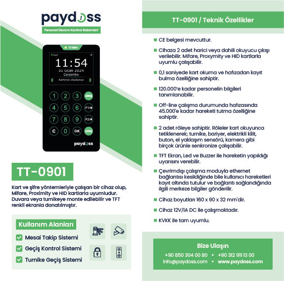 paydoss-TT0901-cihazi